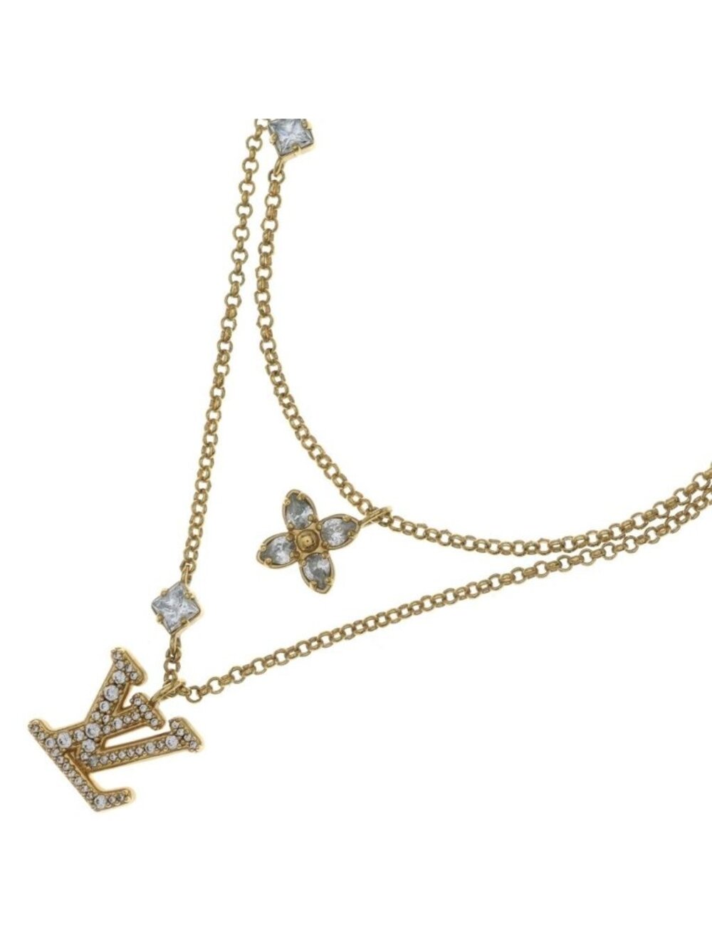 Louis Vuitton Necklace LV Neckless Pendant Chain Gold